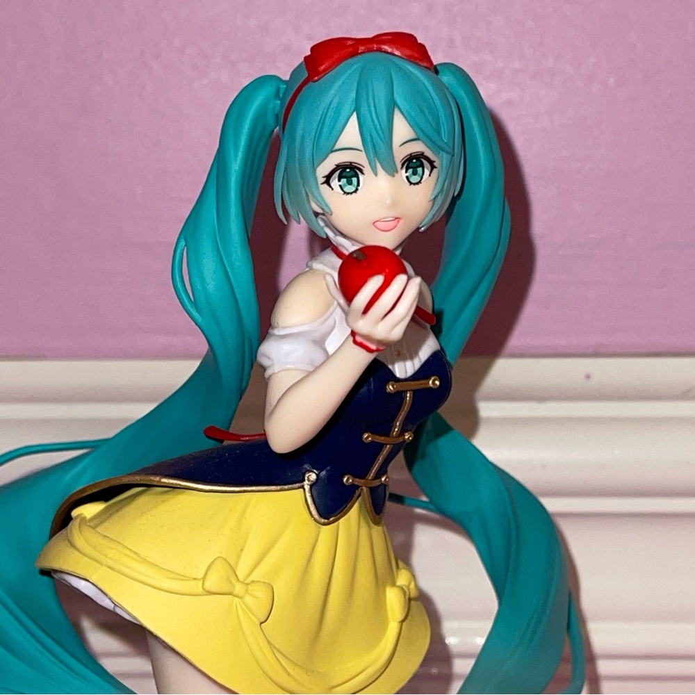2 miku hatsune vocaloid anime figure statues Snow White wonderland rody lolita - Picture 9 of 12